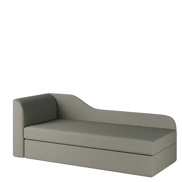 MICHELLE válenda celočalouněná, provedení levé, látka BO 26 šedá